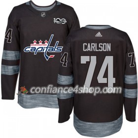 Adidas Maillot de Hockey Washington Capitals John Carlson 74 1917-2017 100th Anniversary Noir Authentic - Homme
